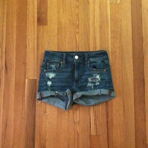 Ripped jean shorts!